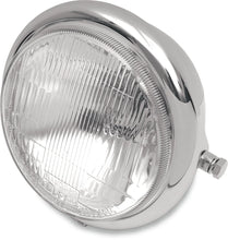 Load image into Gallery viewer, DragSpecialties Side Mount H4 Headlight - 5-3/4" - Chrome 20-6003HD-BXLB1 - Main Product View