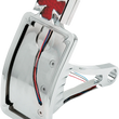 Load image into Gallery viewer, DragSpecialties Side Mount Taillight/License Plate Mount - Curved Vertical - Maltese Cross P28-6167 - Main Product View