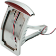 Load image into Gallery viewer, DragSpecialties Side Mount Taillight/License Plate Mount - Flat Horizontal - Half-Moon P28-6142 - Side View