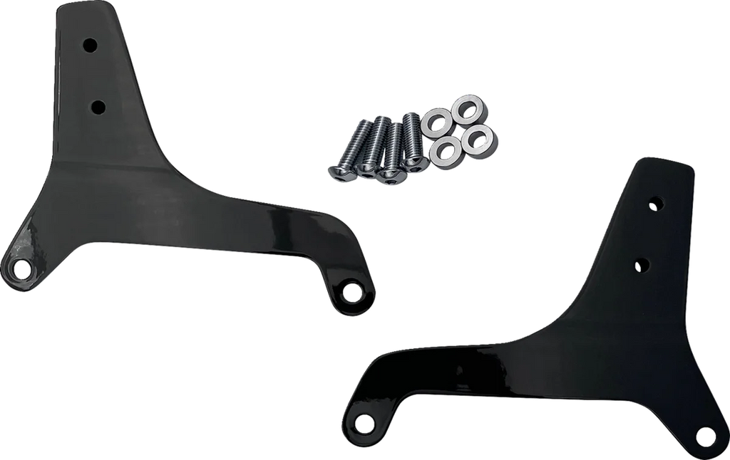 DragSpecialties Side Plates - Black X08-0017GB - Main Product View