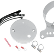 Load image into Gallery viewer, DragSpecialties Single Gauge Bracket - Chrome T21-6927 - Main Product View