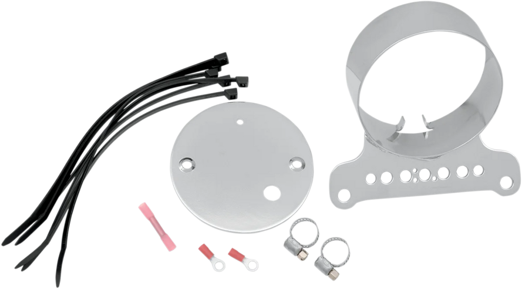 DragSpecialties Single Gauge Bracket - Chrome T21-6927 - Main Product View
