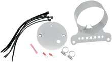 Load image into Gallery viewer, DragSpecialties Single Gauge Bracket - Chrome T21-6927 - Main Product View