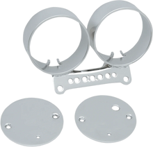 Load image into Gallery viewer, DragSpecialties Single Gauge Bracket - Chrome T21-6927 - Side View