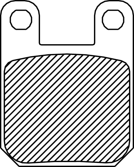 DragSpecialties Sintered Brake Pads FAD115HH - Back View