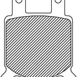 Load image into Gallery viewer, DragSpecialties Sintered Brake Pads FAD76HH - Back View