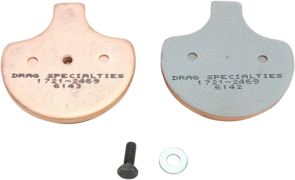 DragSpecialties Sintered Brake Pads - Harley-Davidson HDP900 - Side View