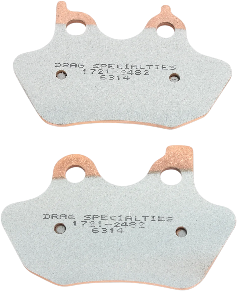 DragSpecialties Sintered Brake Pads - Harley-Davidson HDP957 - Main Product View
