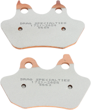 Load image into Gallery viewer, DragSpecialties Sintered Brake Pads - Softail HDP971 - Side View