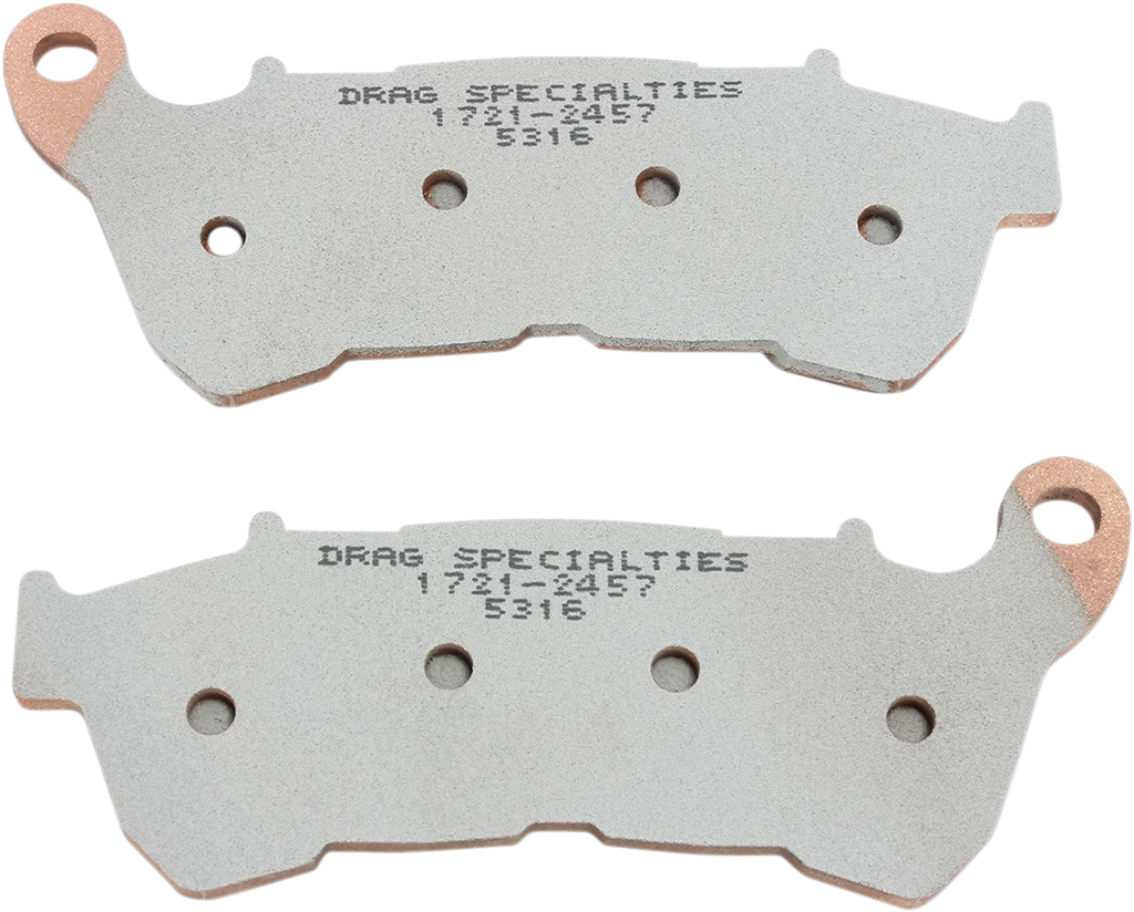 DragSpecialties Sintered Brake Pads - Sportster HDP536 - Side View