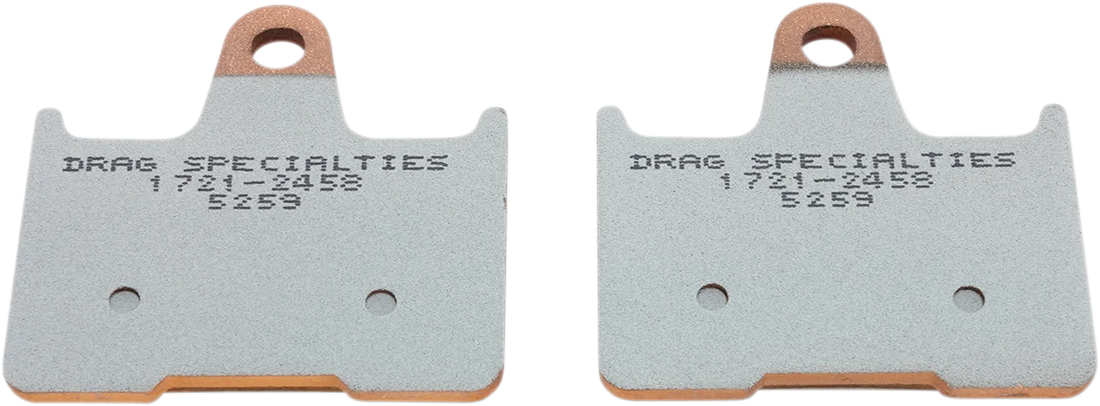 DragSpecialties Sintered Brake Pads - Sportster HDP537 - Side View