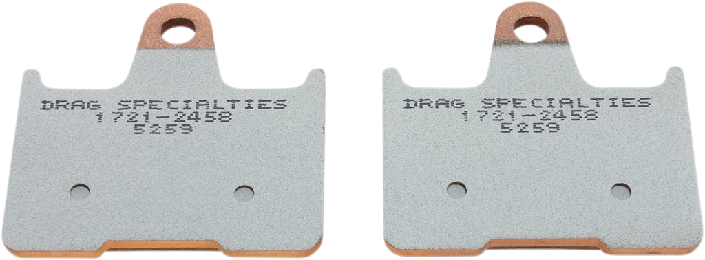 DragSpecialties Sintered Brake Pads - Sportster HDP537 - Side View