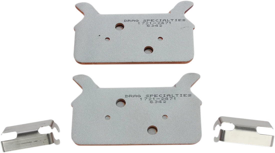 DragSpecialties Sintered Brake Pads - Touring HDP904 - Back View