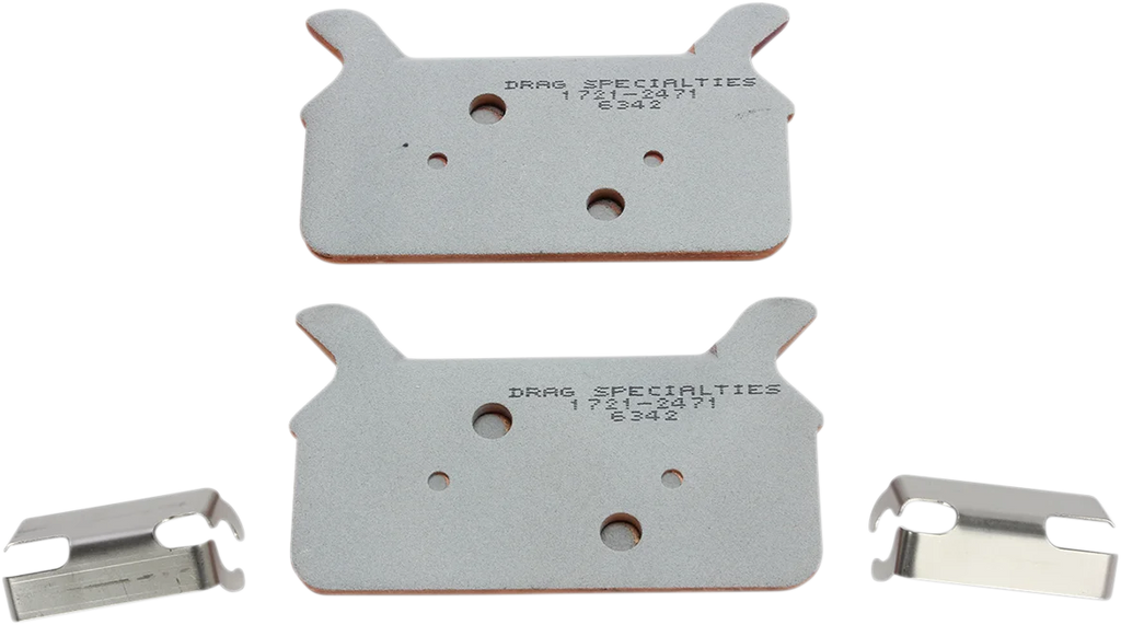 DragSpecialties Sintered Brake Pads - Touring HDP904 - Back View