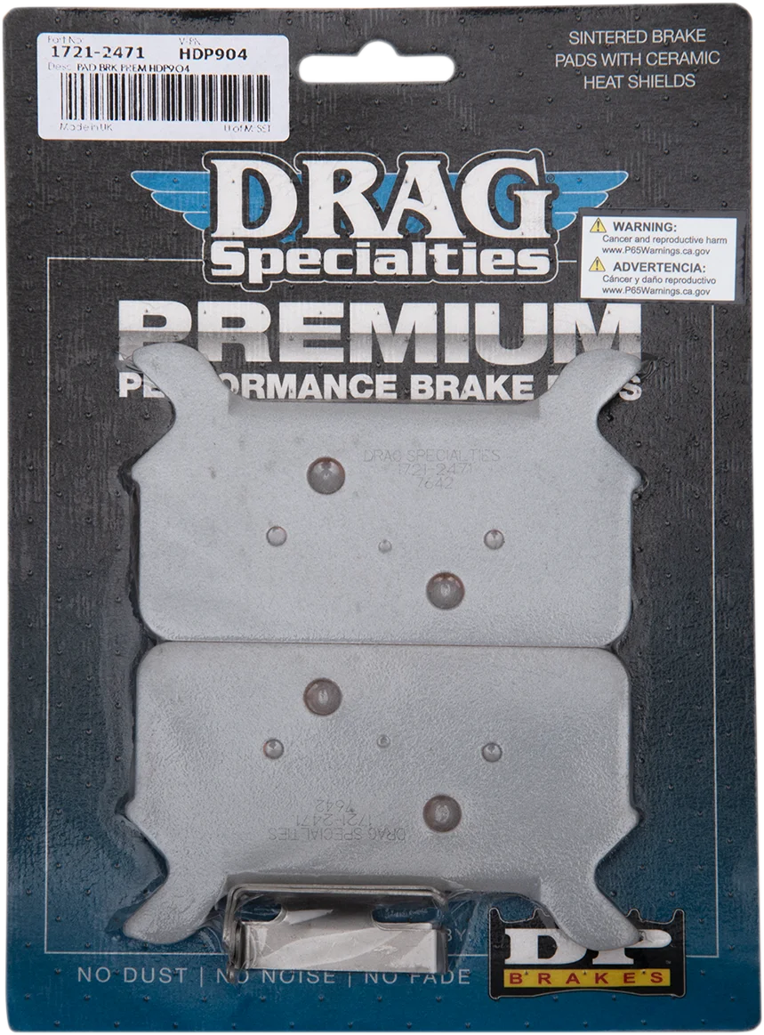 DragSpecialties Sintered Brake Pads - Touring HDP904 - Installation View
