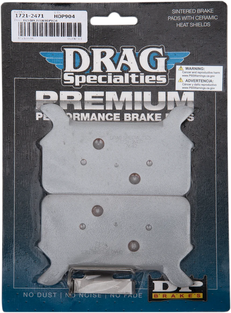 DragSpecialties Sintered Brake Pads - Touring HDP904 - Installation View