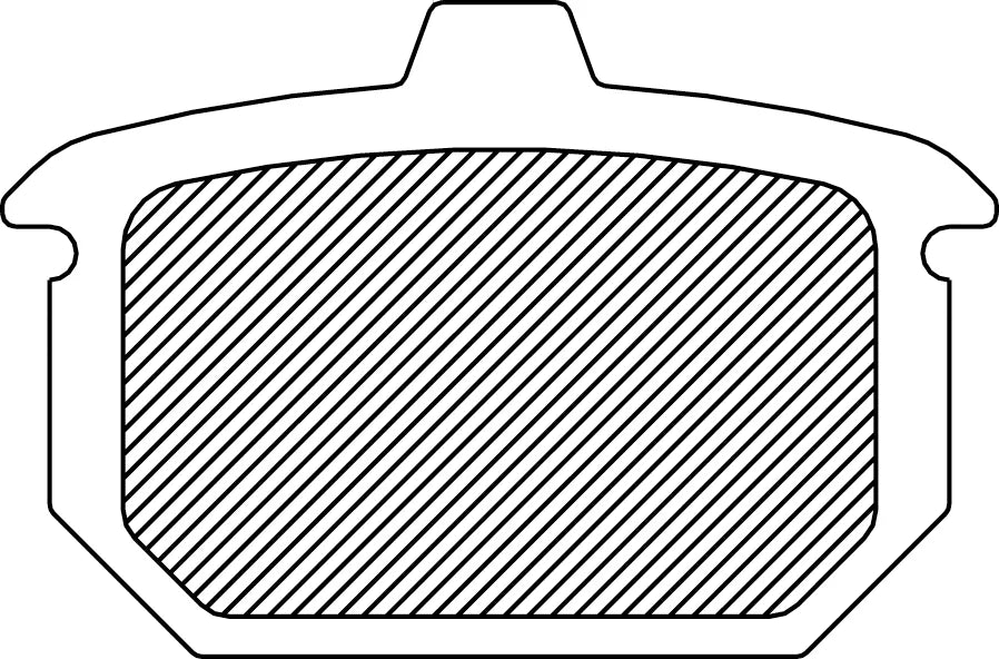 DragSpecialties Sintered Metal Brake Pads - Harley-Davidson FAD78HH - Side View