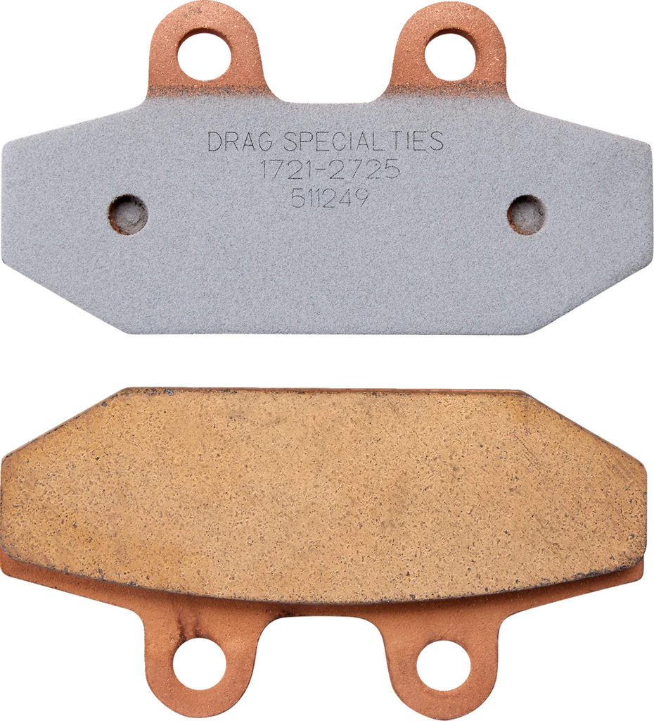 DragSpecialties Sintered Metal Brake Pads - Softail HDP583 - Main Product View