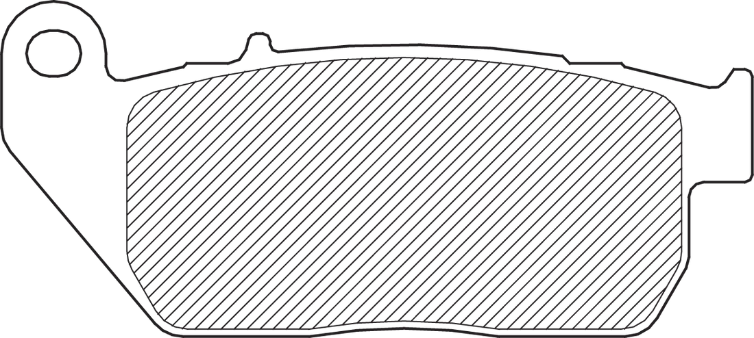 DragSpecialties Sintered Metal Brake Pads - Sportster FAD381HH - Side View