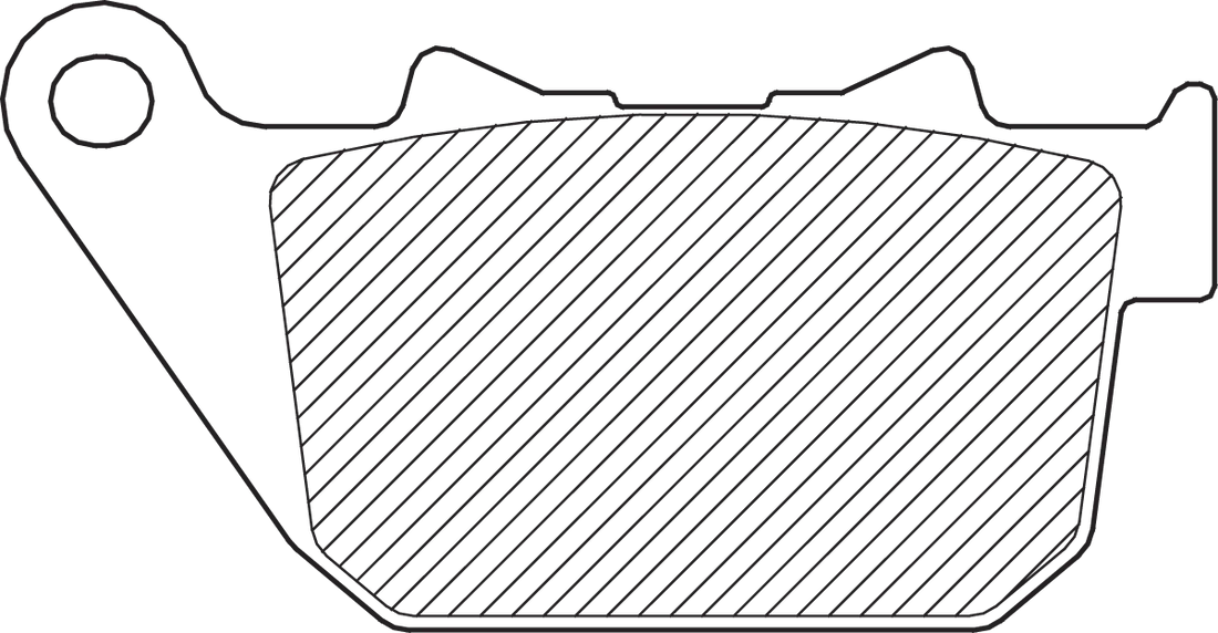 DragSpecialties Sintered Metal Brake Pads - Sportster FAD387HH - Side View