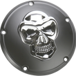 Load image into Gallery viewer, DragSpecialties Skull Derby Cover - Chrome - 3 Hole - Big Twin 33-0061-PC - Side View