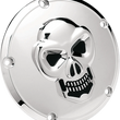 Load image into Gallery viewer, DragSpecialties Skull Derby Cover - Chrome - 5 Hole 33-0062-PC - Main Product View