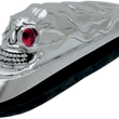 Load image into Gallery viewer, DragSpecialties Skull Head -Illuminated Eyes - Chrome 91-6623R - Main Product View