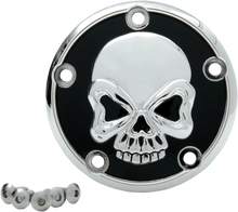 Load image into Gallery viewer, DragSpecialties Skull Points Cover - Chrome - 5 Hole 301711 - Main Product View