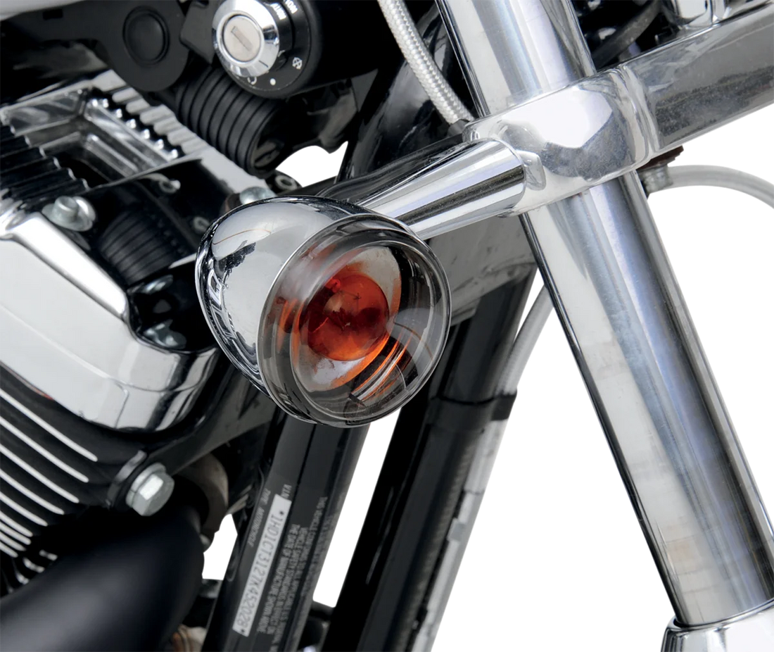 DragSpecialties Smoked Bullet Lens Kit - '00-'23 12-0201 - Side View