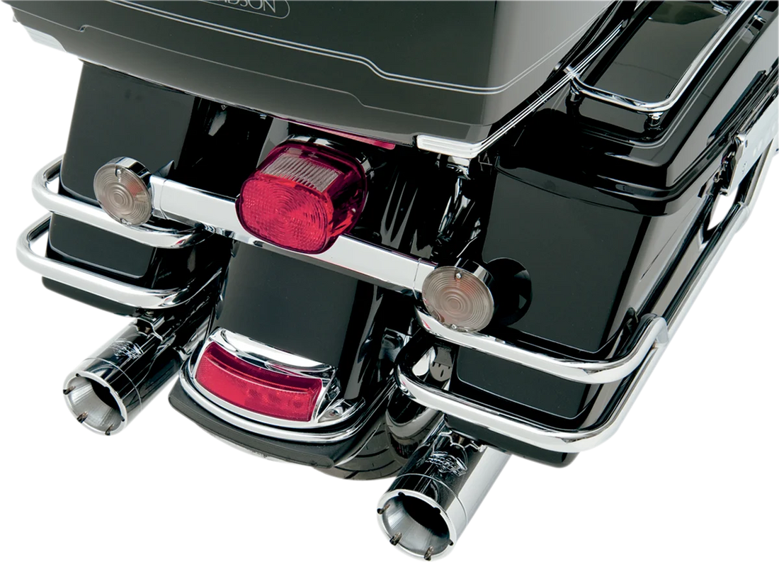 DragSpecialties Smoked Flat Lens Kit - '86-'22 12-0203 - Side View