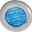 Load image into Gallery viewer, DragSpecialties Snap-In Indicator Light - Blue - Stainless Steel Bezel 162606 - Main Product View