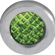Load image into Gallery viewer, DragSpecialties Snap-In Indicator Light - Green - Stainless Steel Bezel 162607 - Main Product View