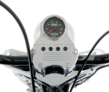 Load image into Gallery viewer, DragSpecialties Snap-In Indicator Light - High Beam - Black Bezel 160902 - Side View