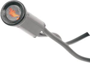 DragSpecialties Snap-In Indicator Light - Oil Indicator - Black Bezel 160900 - Main Product View