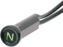 Load image into Gallery viewer, DragSpecialties Snap-In Indicator Light - Oil Indicator - Black Bezel 160900 - Detail View
