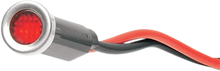 Load image into Gallery viewer, DragSpecialties Snap-In Indicator Light - Red - Stainless Steel Bezel 162608 - Main Product View
