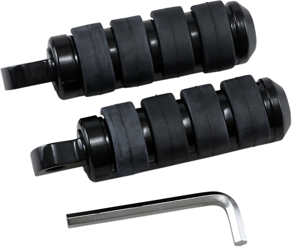 DragSpecialties Soft-Ride Footpeg - Black - Small 361043 - Main Product View