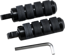 Load image into Gallery viewer, DragSpecialties Soft-Ride Footpeg - Black - Small 361043 - Main Product View
