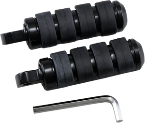 DragSpecialties Soft-Ride Footpeg - Black - Small 361043 - Main Product View
