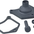 Load image into Gallery viewer, DragSpecialties Solenoid End Cover - Starter Button - Black Wrinkle 79-4002 - Main Product View