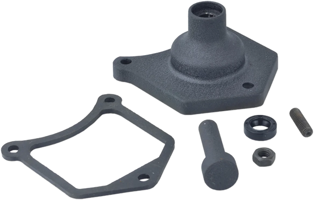DragSpecialties Solenoid End Cover - Starter Button - Black Wrinkle 79-4002 - Main Product View