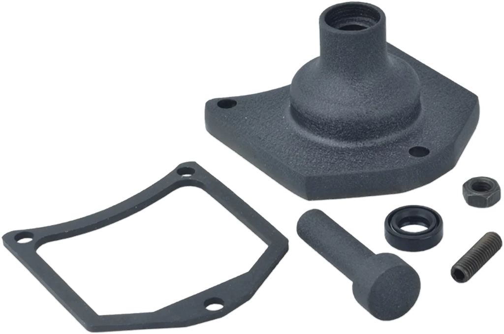 DragSpecialties Solenoid End Cover - Starter Button - Black Wrinkle 79-4008 - Main Product View