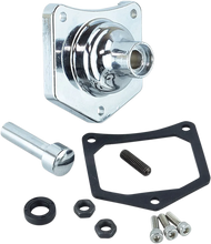 Load image into Gallery viewer, DragSpecialties Solenoid End Cover - Starter Button - Gloss Black 79-4004 - Side View