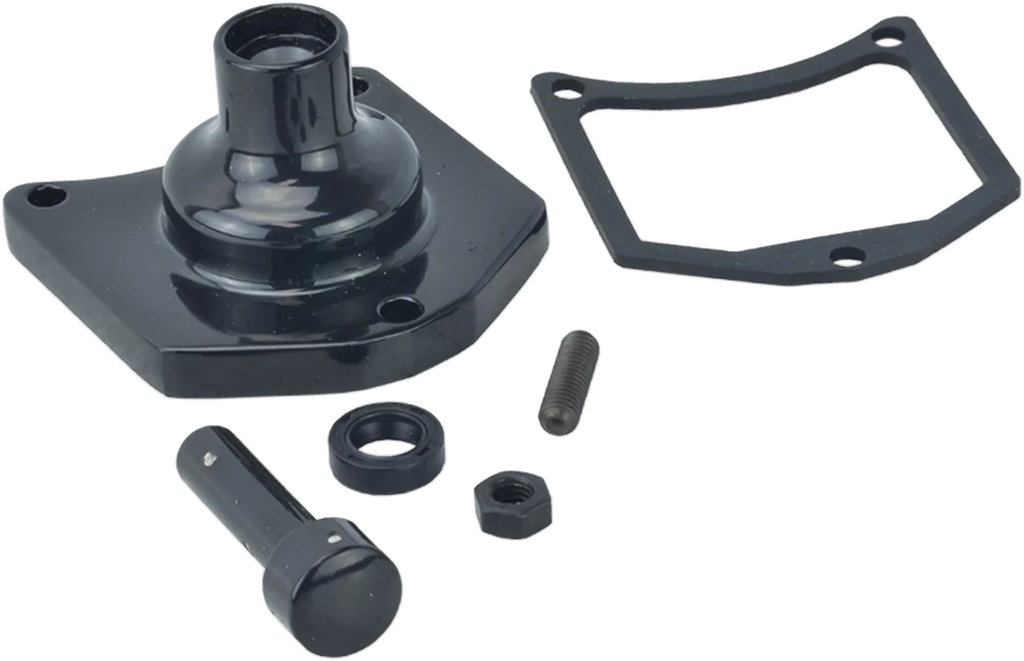 DragSpecialties Solenoid End Cover - Starter Button - Gloss Black 79-4007 - Main Product View