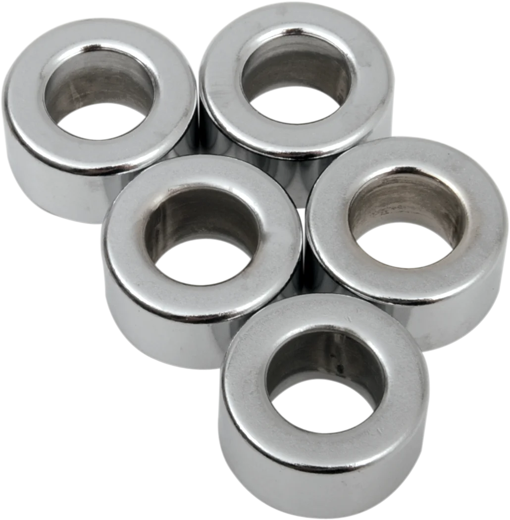 DragSpecialties Spacer - Chrome - 3/8" x 3/4" x 3/8" MPB515 - Side View