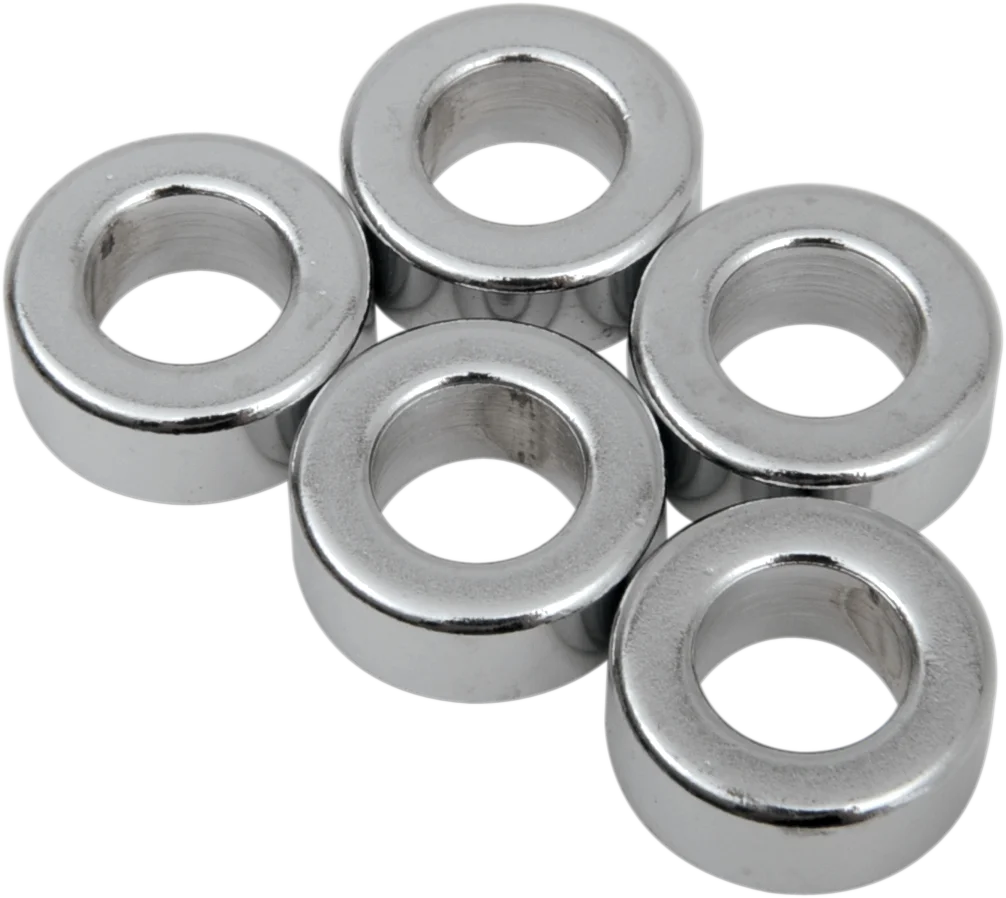 DragSpecialties Spacer - Chrome - 5/16" x 5/8" x 1/4" MPB508 - Side View