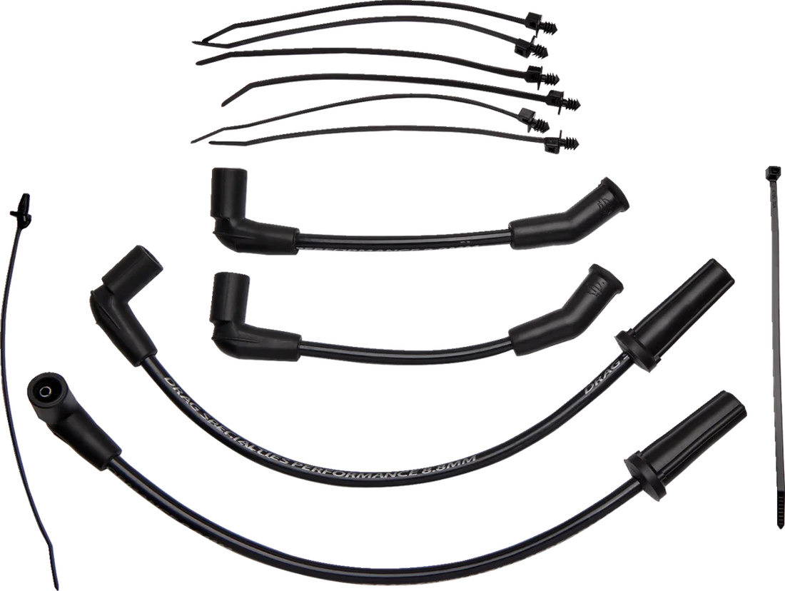 DragSpecialties Spark Plug Wires - '18-'23 Softail 16921040408 - Side View