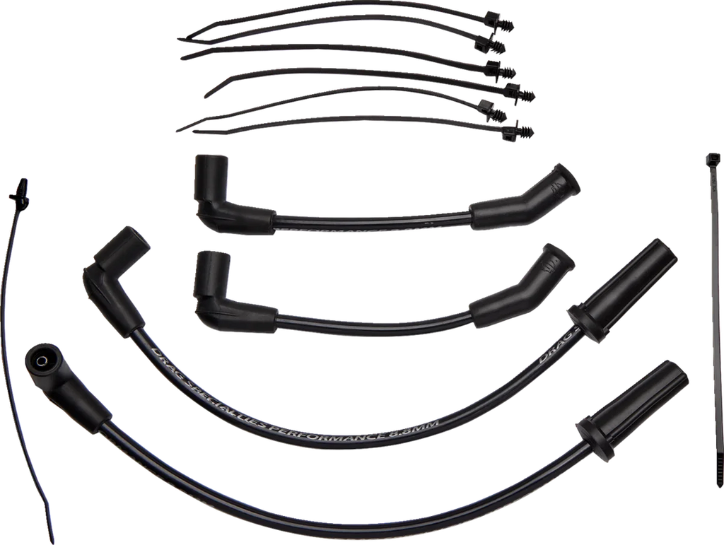 DragSpecialties Spark Plug Wires - '18-'23 Softail 16921040408 - Side View