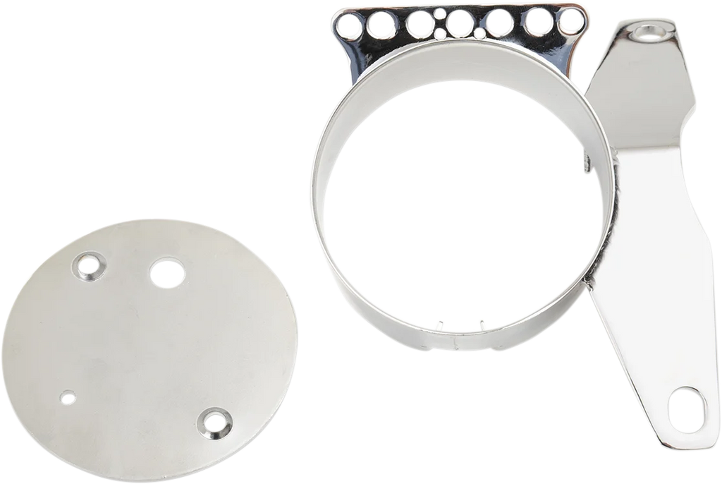 DragSpecialties Speedometer Relocation Bracket - Chrome 63231 - Main Product View