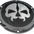 Load image into Gallery viewer, DragSpecialties Split Skull Derby Cover - Black 78044B - Main Product View